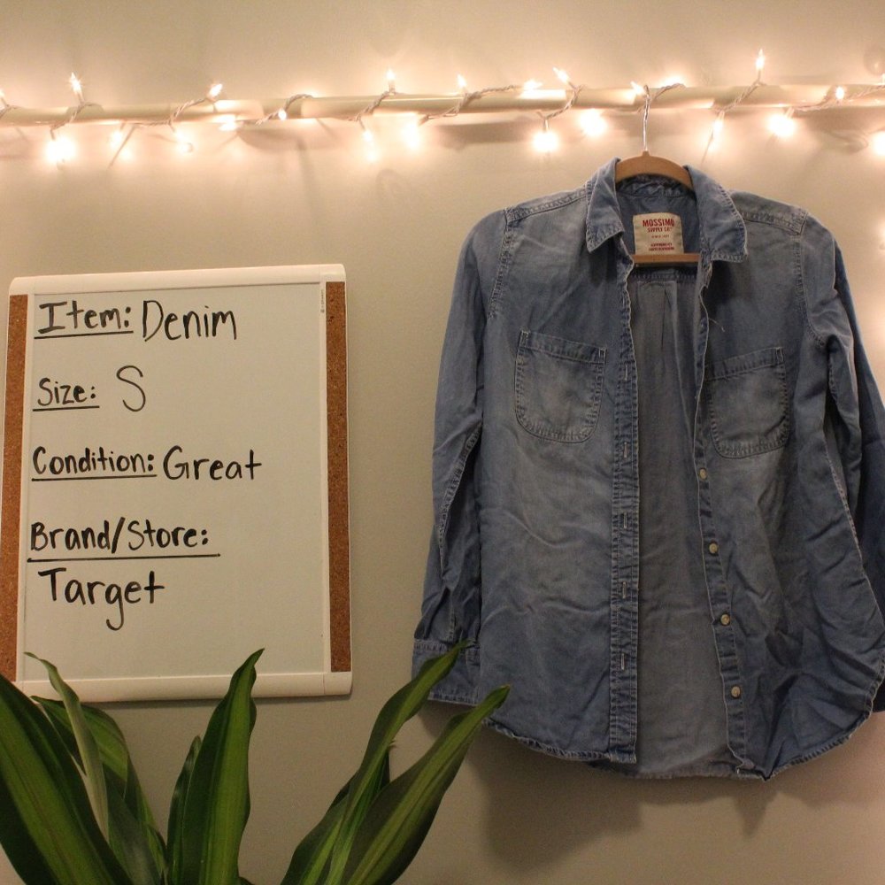 Women's oversized denim shirt